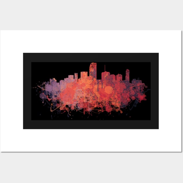 Painted Skylines: Miami Wall Art by DigitalShards